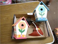 Birdhouses, Clippers & Plant Shovel