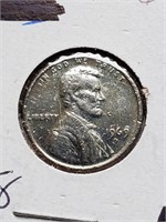 Plated 1969-D Lincoln Penny