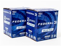 Ammo 22 LR 1050 Rounds Factory Federal HP