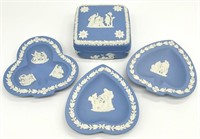 4 Wedgwood Blue Jasperware