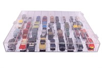 Diecast Model Cars & Trucks W/ Display (36)