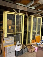 Yellow display cases