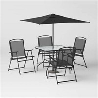 6pc Patio Dining Set with Umbrella  Essentials