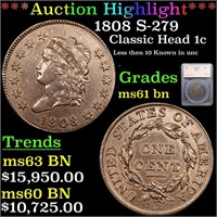 ***Auction Highlight*** 1808 Classic Head Large Ce