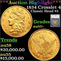 ***Auction Highlight*** 1834 Crosslet 4 Classic He