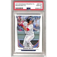 2014 Bowman Prospects Mookie Betts Rc Psa 10