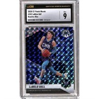 2020-21 Mosaic Lamelo Ball Rc Reactive Blue Csg 9