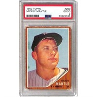 1962 Topps Mickey Mantle Psa 2