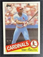 1985 Topps Terry Pendelton Baseball Rookie RC Card