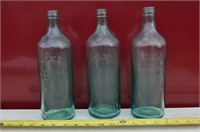 12K: (3) circa 1900 moxie bottles