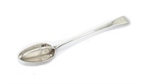 George IV silver straining spoon