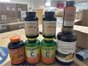 Lot of 7 various branded vitamin c please inspect