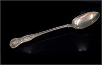 Victorian silver basting kings pattern spoon
