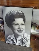 Large 24"×36" Patsy Cline Framed Poster - Note
