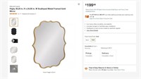 M1218 30.25x24 gold framed mirror