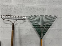 Hard Rake and Leaf Rake Combo 1st of 2 lots