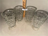 4-pack Indiana Glass White Hall Colony 14oz.