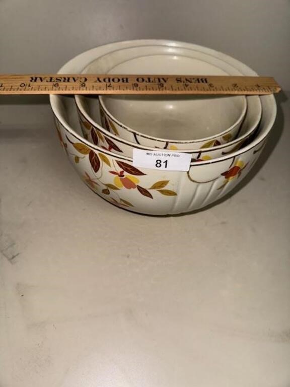 Hall Autumn Leaf Radiance Stack Mixing Bowls