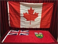 Canada & Ontario Flags