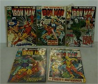 Five Marvel Iron Man comics