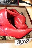 Red Heeled Boots (Size 6.5)