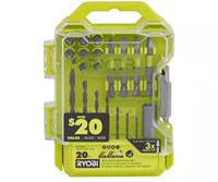 RYOBI 20pc Drill and Impact Drive Kit NEW