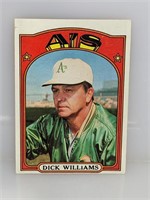 1972 Card Number 137 Dick Williams Hall Of Famer
