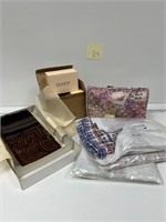 Brand New Scarves Cosmetic Bag & More