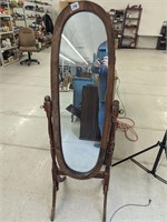 Older Wooden Stand Mirror