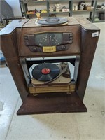 Older Zenith Stand Up with Phonograph & Radio