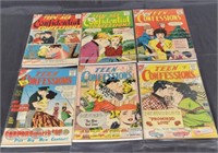 Vintage 1960's teen confessions comic books, in