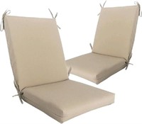 unuon Outdoor/Indoor High Bacl Chair Cushion with