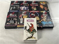 9 VHS TAPES 8 RED DWARF, 1 WIZARDS