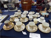 14 DEMITASSE AND SAUCERS VARIOUS MAKERS INCLUDES