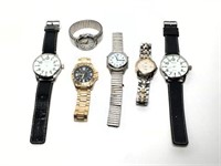 Selection of Men's Watches- Geneva, Timex