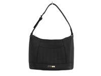 Burberry Black Leather Designer Shoulder Bag