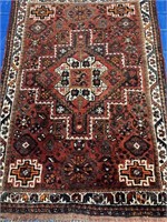 Hand Knotted Persian Balouch Rug 2.5x4.3 ft