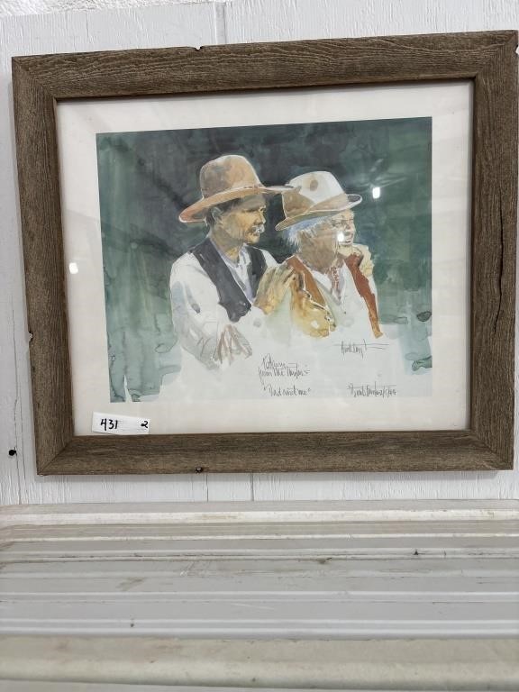 Buck Taylor's Framed "Dad and Me"