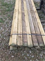 4" x 4"x 9'4" Diagnal Cut Pressure Treated Lumber