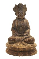 Chinese Wood Carved Buddha