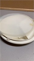 TUPPERWARE DIVIDED SERVING TRAY WITH LID