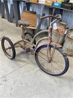 VINTAGE OLSON TRIKE, FROZE UP, USE FOR YARD ART