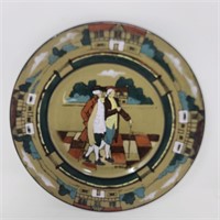 1908 Buffalo Pottery Deldare Ware Plate Signed