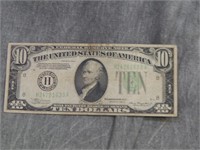 1934 $10 Federal Reserve Note - UNCOMMON
