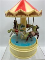 Vintage musical carousel works