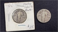 1926 and 1930 Standing Liberty Quarters