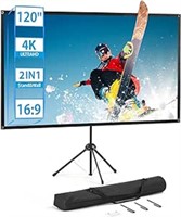 Projector Screen and Stand, Portable Projector Scr
