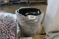 stainless steel trash can with lid