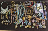 Large Bundle Of Assorted Costume Jewelry Marked &