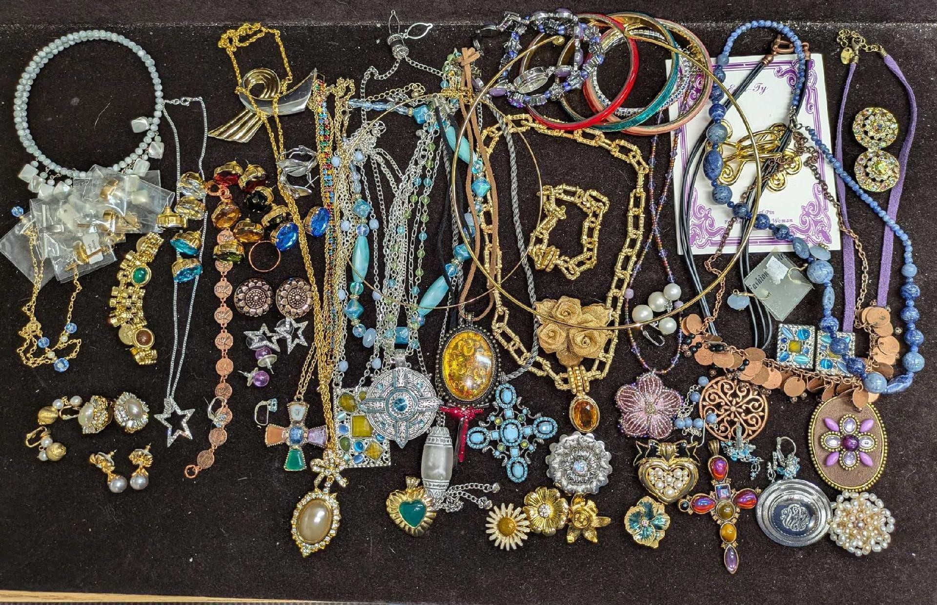 Large Bundle Of Assorted Costume Jewelry Marked &